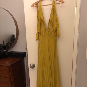 Reformation Cordelia Dress in Saffron